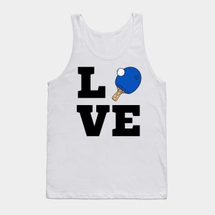 I Love Ping Pong Blue - Pingpong Table Tennis Player Athlete Sports Lover Tank Top